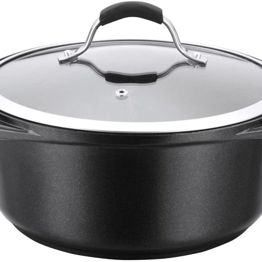 CorVex 5-Quart (4.7 liters) Ceramic Stock Pot with Lid
